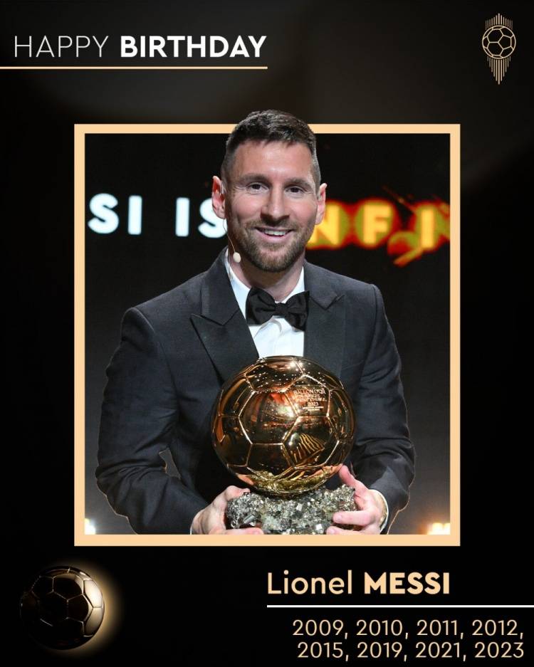 巴萨、金球奖、欧冠、阿根廷队等机构官方祝梅西生日快乐！